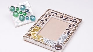 How to make a Mosaics  Frame and Tile  Zart Art [upl. by Jehovah268]