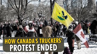 Canada truckers’ protest Timeline of how threeweek long demonstration ended [upl. by Eeltrebor]