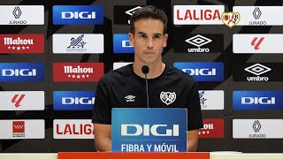 Íñigo Pérez en la previa del Mallorca  Rayo Vallecano [upl. by Alehs]