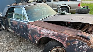 1961 Lincoln Continental in salvage yard for decades [upl. by Hindu]