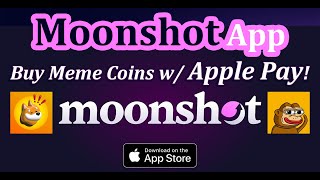 Moonshot App Lets You Buy Solana Meme Coins with Apple Pay Could this help Onboard the Masses [upl. by Torruella]