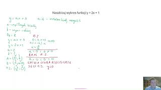 Funkcja liniowa i jej wykres oraz miejsce zerowe [upl. by Combs]