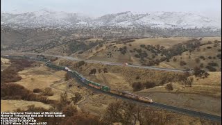 Tehachapi Live Train Cams at West Cable MP 357358 [upl. by Akli]