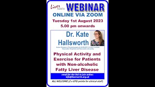 Webinar  Physical Activity and Exercise for Patients with NonAlcoholic Fatty Liver Disease [upl. by Eelamme46]