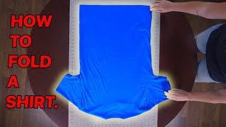 How to Fold a shirt FAST  3 second Tshirt folding HACK [upl. by Ariel]