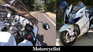 Suzuki Hayabusa Review  Riding to Laguna Seca [upl. by Rebhun]