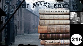 216 Zeuge Josef Hofer NS  FrankfurterAuschwitzProzess [upl. by Trbor404]