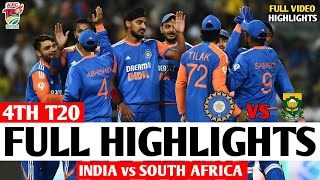 India vs South Africa 4th T20 Highlights 2024  Ind vs Sa Highlights  Ind vs Sa T20 Highlights [upl. by Lonne71]