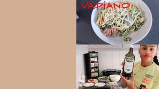 VAPIANO SCAMPI SPINAZIE PASTA RECEPT  COOK WITH ME  VLOG 30 [upl. by Micheil176]