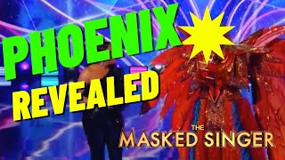 The Phoenix REVEALED  On The Masked Singer [upl. by Rintoul96]