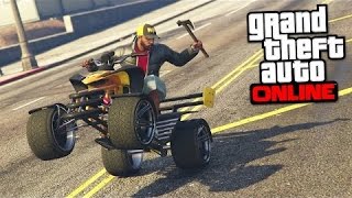 Wheelie on 4 wheeler on Gta V [upl. by Kemp34]