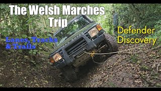 Green Laning  The Welsh Marches Landrover Defender amp Discovery [upl. by Krock]