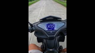 YAMAHA AEROX 155 TOP SPEED [upl. by Eimareg]