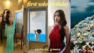 My First Solo Birthday Trip to Santorini Greece [upl. by Laspisa26]