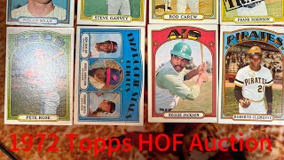 Amazing set of 1972 Topps HOF Baseball cards that will be available at auction through Facebook [upl. by Yrak]