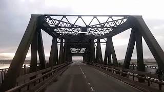 Road Views of Britain Crossing the Kincardine Bridge Scotland [upl. by Ivon]