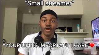 How Small Streamers React To Serious Messages Vs Big Streamers… [upl. by Fabrianne553]