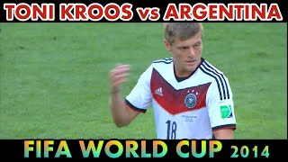 Toni Kroos vs ARGENTINA FINAL WORLD CUP 2014  Invididual Highlights  13072014  13072014 [upl. by Drof13]