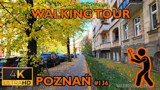 ⁴ᴷ⁶⁰ 🇵🇱 PoznanPoland  Jeżyce Walking Tour  136 October 2024 4K [upl. by Ainesej]