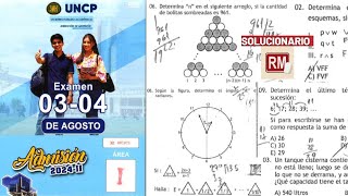 SOLUCIONARIOÁREA IEXAMEN DE ADMISION UNCP 2024II 030824 [upl. by Maxia372]