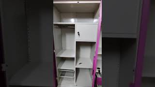 Godrej interio Slimline 3 Door With Locker Metal Almirah [upl. by Noyrb]