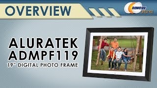 Aluratek 19quot 1440x900 Digital Photo Frame with 2GB Builtin Memory Overview  Newegg Lifestyle [upl. by Julide]