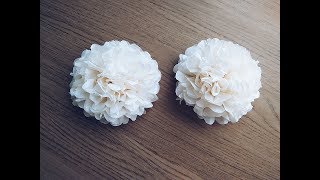 How to Make Small Tissue Paper Flower  Simple tutorial for how to make tiny tissue paper flowers [upl. by Valerio]