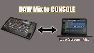 Multitrack Audio to a DAW Mix Then Back to Your Console and Video Switcher [upl. by Odnesor582]