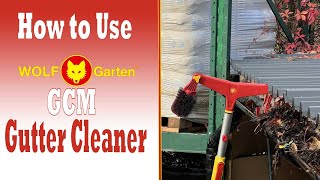 Wolf Garten Multi Change Gutter Cleaner In Action GCM [upl. by Giacobo609]