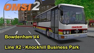 OMSI 2  Bowdenham V4  Line X2  Knockhill Business Park [upl. by Oriane922]