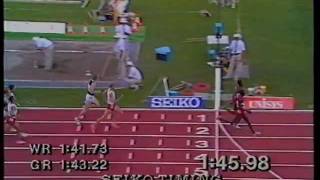 800m Final Men  Commonwealth Games Auckland NZ 1990 [upl. by Adim]