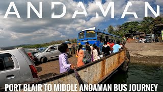 Port Blair to Rangat Thrilling Bus Journey 2024  Middle Andaman [upl. by Boone497]