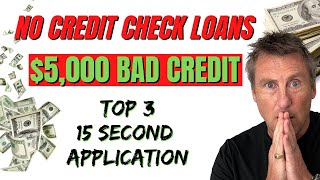 3 BANKS NO CREDIT CHECK Personal Loans Bad Credit LOANS TOP 3 Lenders 15 Second APPLICATION [upl. by Ot186]