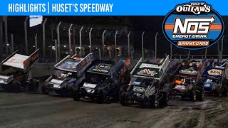 World of Outlaws NOS Energy Drink Sprint Cars Huset’s Speedway June 25 2022  HIGHLIGHTS [upl. by Esnahc]