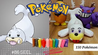 realizando al Pokémon Seel en foamy moldeable paso a paso [upl. by Kacey]