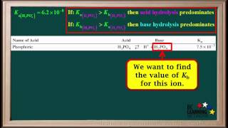 WCLN  Hydrolysis of Amphiprotic Anions  Chemistry [upl. by Zora]