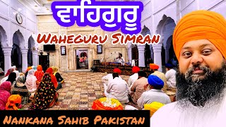 ਵਾਹਿਗੁਰੂ ਸਿਮਰਨ  Waheguru Simran  Ananatvir Singh Ji  Gurdwara Janam Asthan Nankana Sahib Pakistan [upl. by Aivartal]