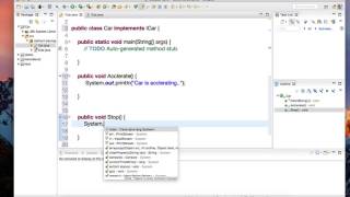 Java Interfaces Tutorial create implement and extend [upl. by Lejeune]