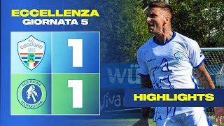 HIGHLIGHTS  ECCELLENZA  GIRONE B  RC CODOGNO  FCD FUCINA  3 di recupero [upl. by Akino917]