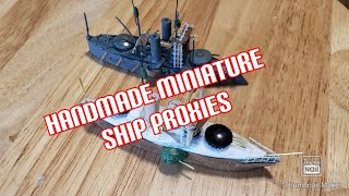 handmade miniature ship proxies for gaming [upl. by Edith]