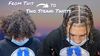 How to do Mens Two Strand Twists [upl. by Ikciv]