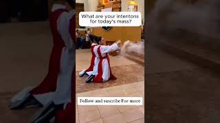 Holy mass Comment your intentions catholicprayer holymass jesus shorts [upl. by Jehiel]