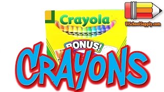 Regular Box of 64 Crayons by Crayola Product Review 520064 [upl. by Aserehtairam]