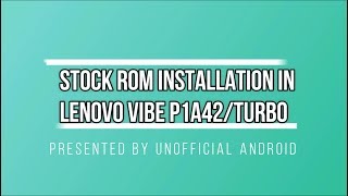 How to install stock rom in lenovo P1a42 USING QFIL [upl. by Arikehs293]