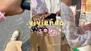 Tips para sobrevivir sola  viviendo sola a mis 20´s haul shein organización [upl. by Ydna]