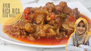 RESEP amp CARA MEMBUAT AYAM RIC RICA PEDAS MANIS  MUKBANG [upl. by Adnylg727]