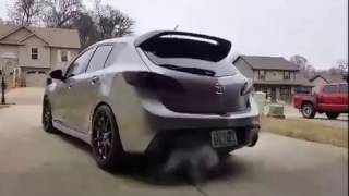 Mazdaspeed3 GTX3071r  full bolt on launch control [upl. by Yrgoerg]