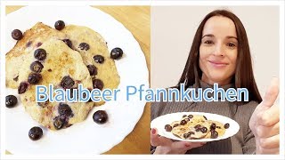 Gesunde Blaubeer Pfannkuchen  Eierpfannkuchen  Palatschinken [upl. by Grewitz901]