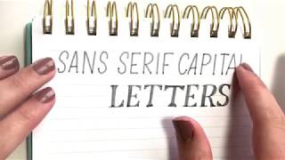 Sans Serif Capital Lettering  What is it and why should you learn [upl. by Yruama]