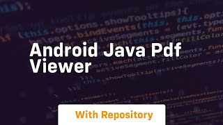 android java pdf viewer [upl. by Eibreh]